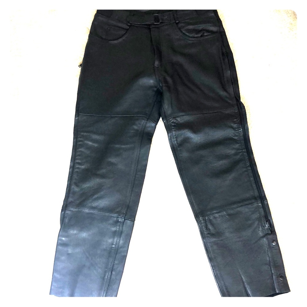 Men’s Hudson Leather Pants/Chaps w/ Zippered Sides